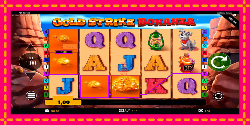 Automat Gold Strike Bonanza z jasną grafiką, zdjęcie 5