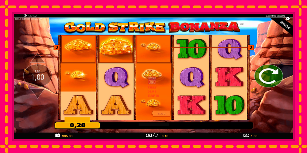 Automat Gold Strike Bonanza z jasną grafiką, zdjęcie 7