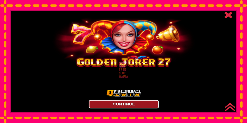 Automat Golden Joker 27 Hold & Win z jasną grafiką, zdjęcie 1