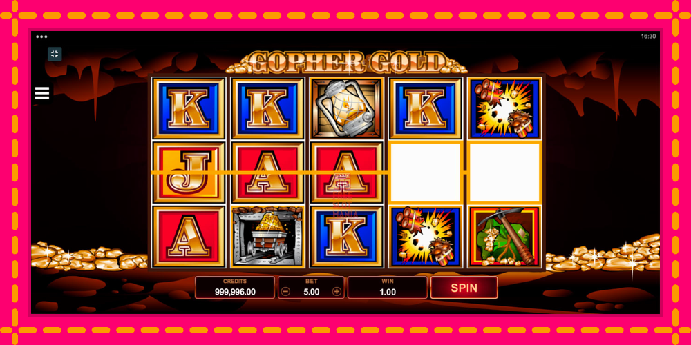 Automat Gopher Gold z jasną grafiką, zdjęcie 2