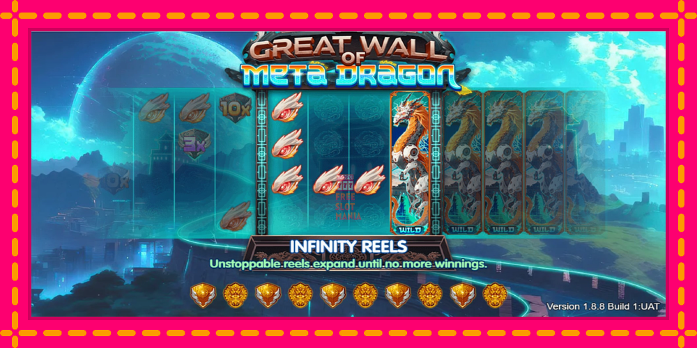 Automat Great Wall of Meta Dragon z jasną grafiką, zdjęcie 1