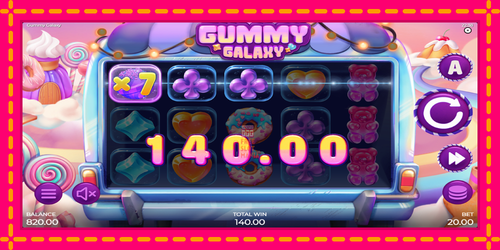 Automat Gummy Galaxy z jasną grafiką, zdjęcie 3