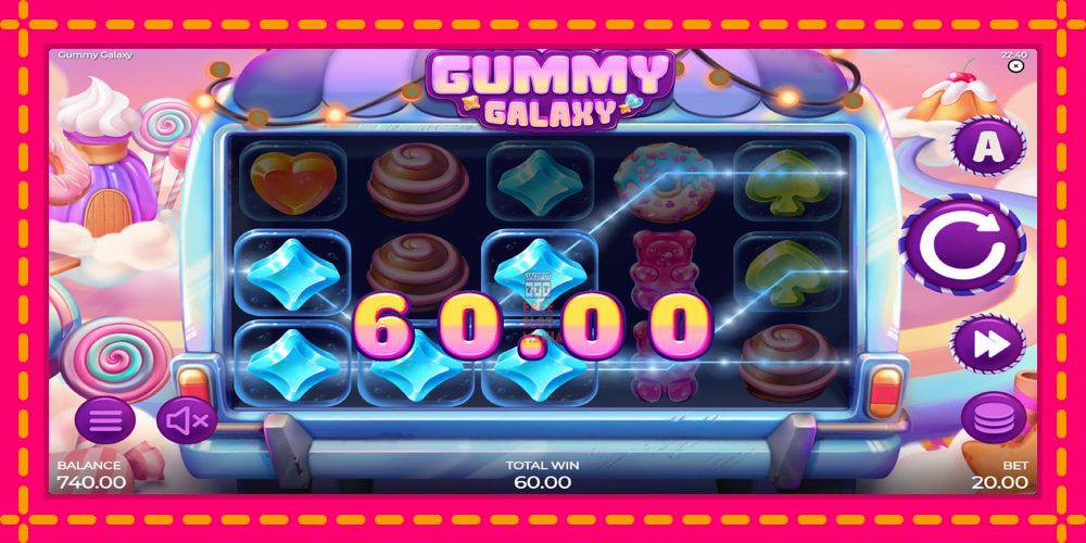 Automat Gummy Galaxy z jasną grafiką, zdjęcie 4