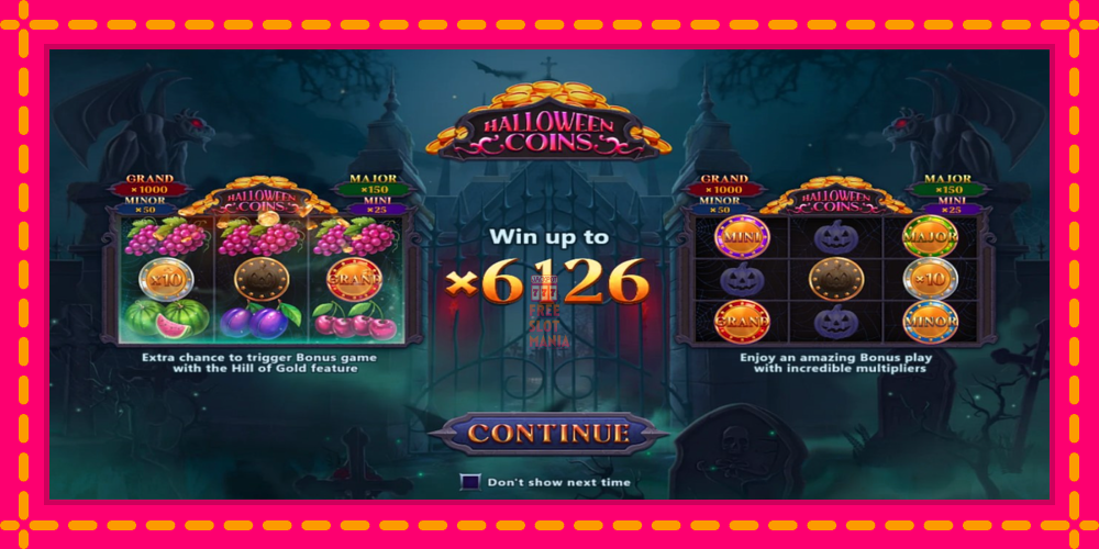 Automat Halloween Coins Hold and Spin z jasną grafiką, zdjęcie 1