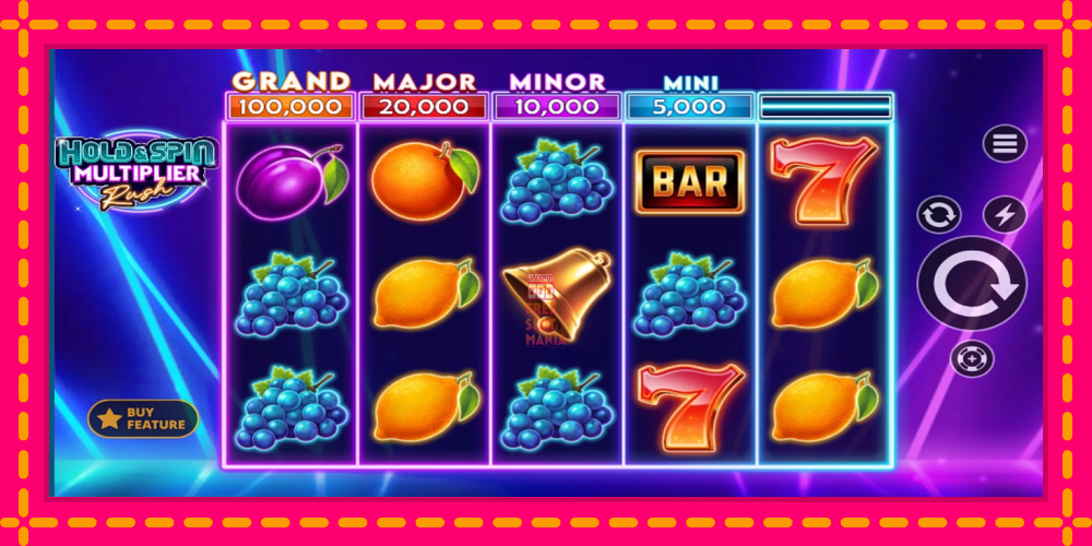 Automat Hold & Spin Multiplier Rush z jasną grafiką, zdjęcie 1