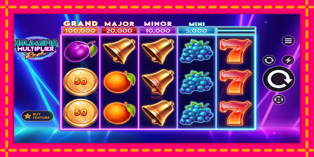 Automat Hold & Spin Multiplier Rush z jasną grafiką, zdjęcie 2