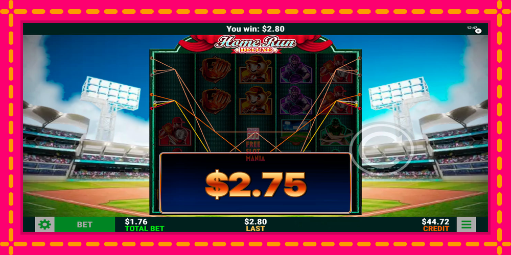 Automat Home Run Deluxe z jasną grafiką, zdjęcie 2