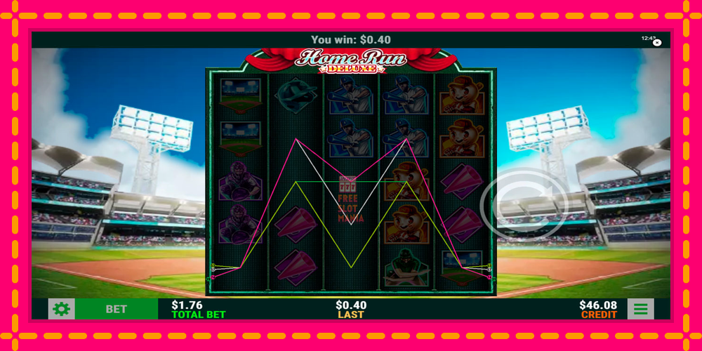 Automat Home Run Deluxe z jasną grafiką, zdjęcie 3