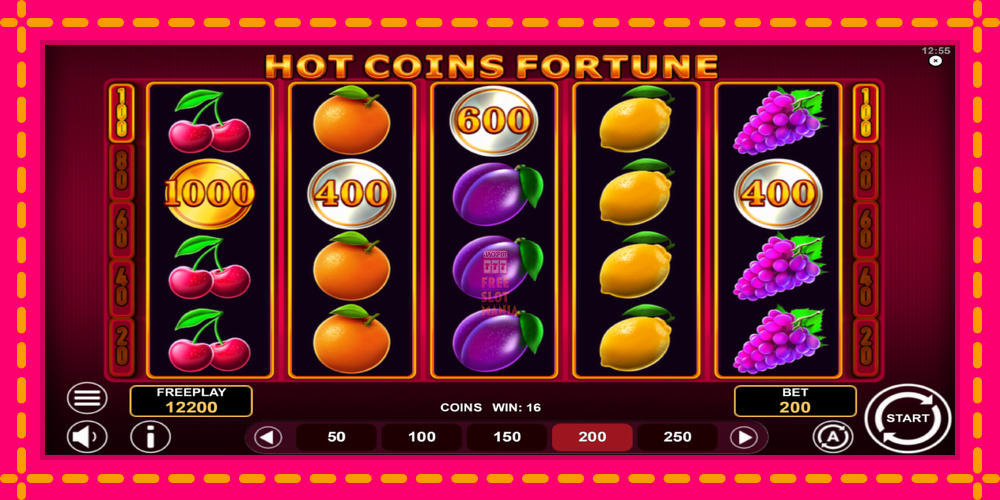 Automat Hot Coins Fortune z jasną grafiką, zdjęcie 2