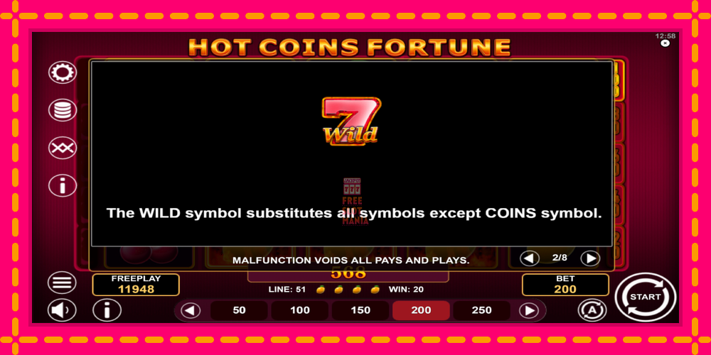 Automat Hot Coins Fortune z jasną grafiką, zdjęcie 6