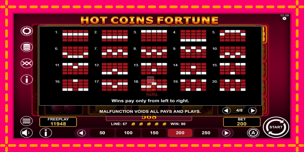 Automat Hot Coins Fortune z jasną grafiką, zdjęcie 7