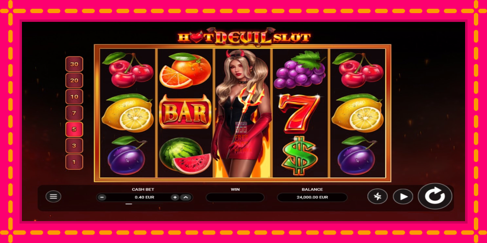 Automat Hot Devil Slot z jasną grafiką, zdjęcie 1