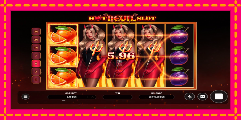 Automat Hot Devil Slot z jasną grafiką, zdjęcie 4