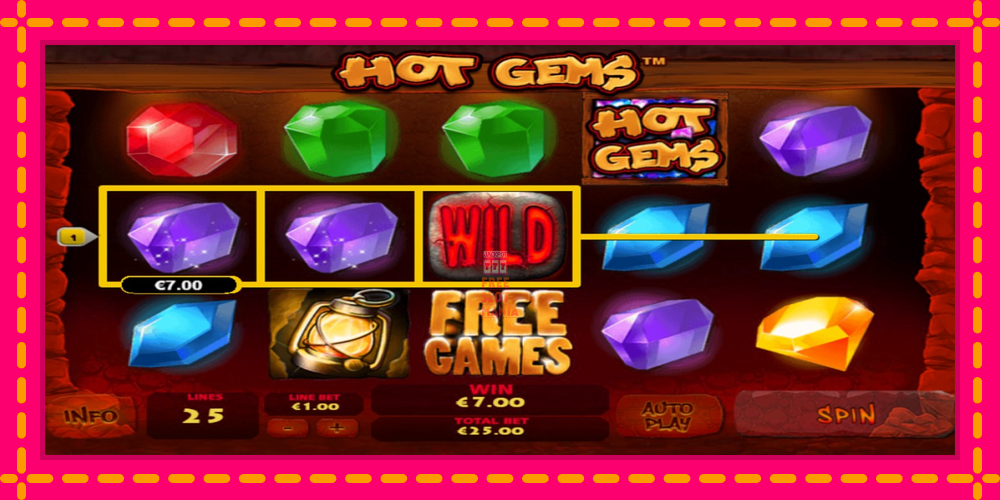 Automat Hot Gems z jasną grafiką, zdjęcie 2