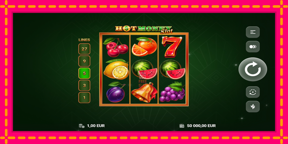 Automat Hot Money Slot z jasną grafiką, zdjęcie 2