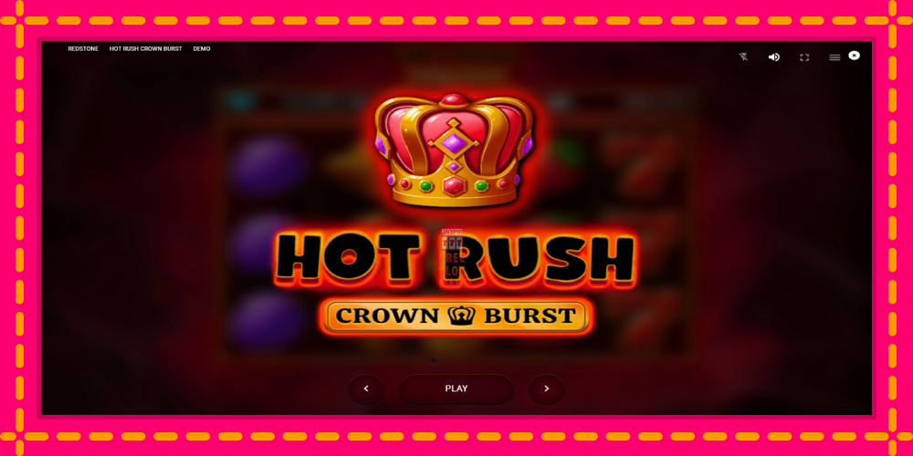 Automat Hot Rush Crown Burst z jasną grafiką, zdjęcie 1