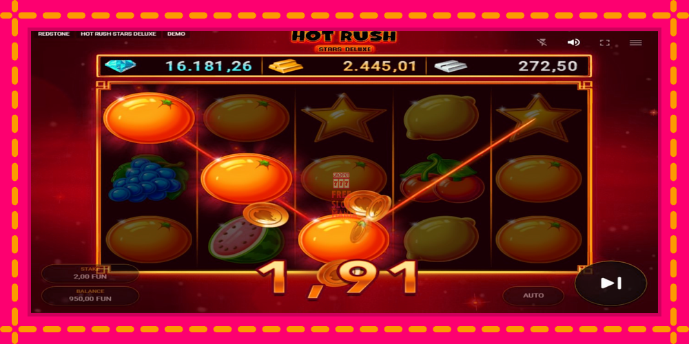 Automat Hot Rush Stars Deluxe z jasną grafiką, zdjęcie 2