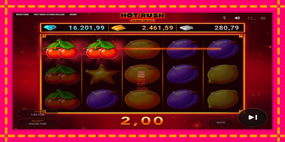 Automat Hot Rush Stars Deluxe z jasną grafiką, zdjęcie 3