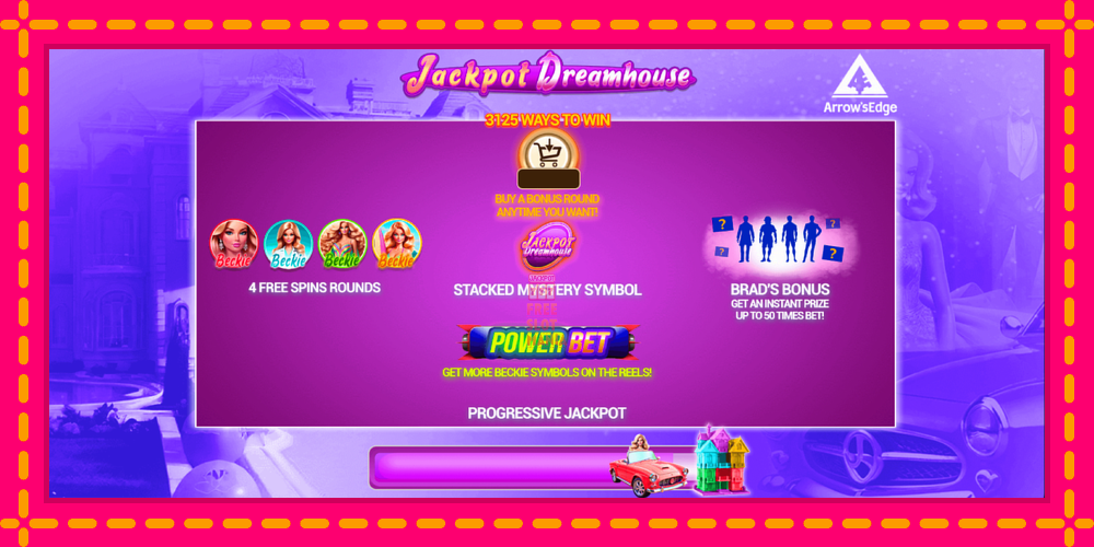 Automat Jackpot Dreamhouse z jasną grafiką, zdjęcie 1