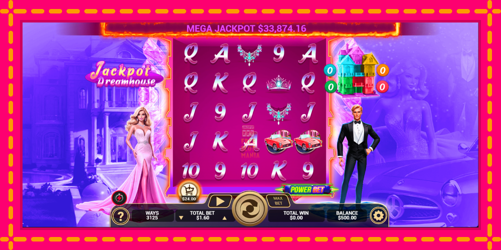 Automat Jackpot Dreamhouse z jasną grafiką, zdjęcie 2