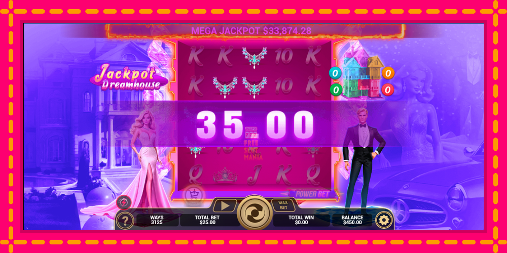 Automat Jackpot Dreamhouse z jasną grafiką, zdjęcie 3