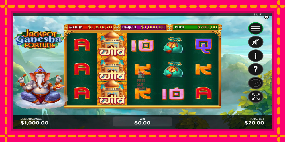 Automat Jackpot Ganesha Fortune z jasną grafiką, zdjęcie 2