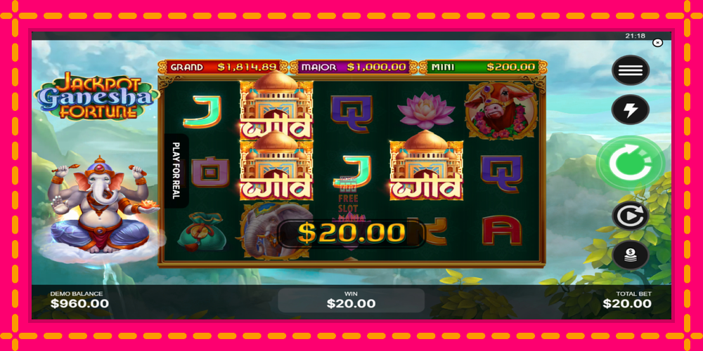 Automat Jackpot Ganesha Fortune z jasną grafiką, zdjęcie 4