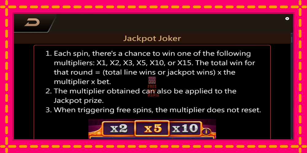 Automat Jackpot Joker z jasną grafiką, zdjęcie 6