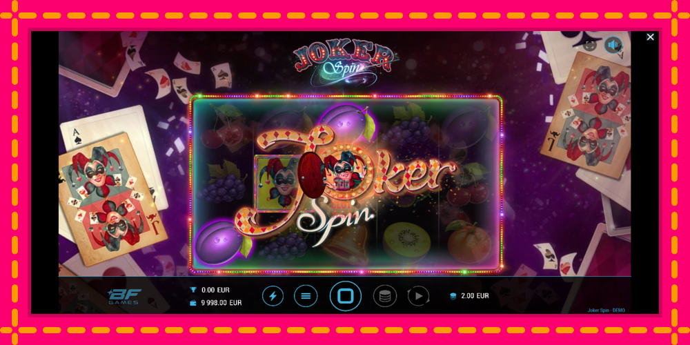 Automat Joker Spin z jasną grafiką, zdjęcie 3