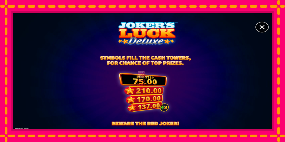 Automat Jokers Luck Deluxe z jasną grafiką, zdjęcie 5