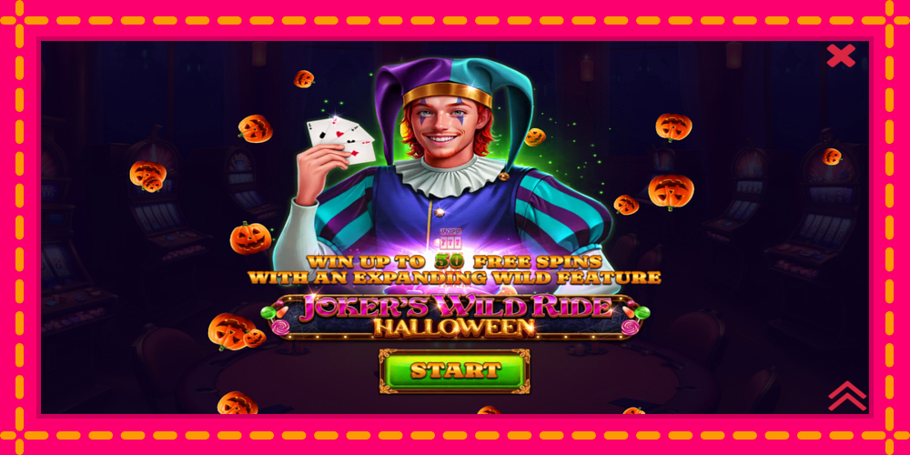 Automat Jokers Wild Ride Halloween z jasną grafiką, zdjęcie 1