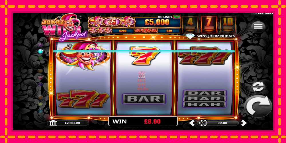 Automat Jokrz Wild Jackpot z jasną grafiką, zdjęcie 3