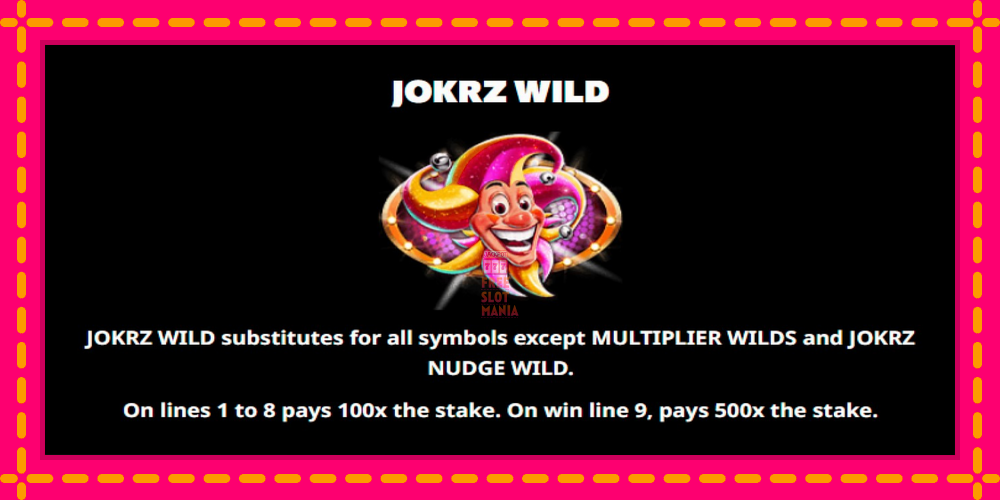 Automat Jokrz Wild Jackpot z jasną grafiką, zdjęcie 5