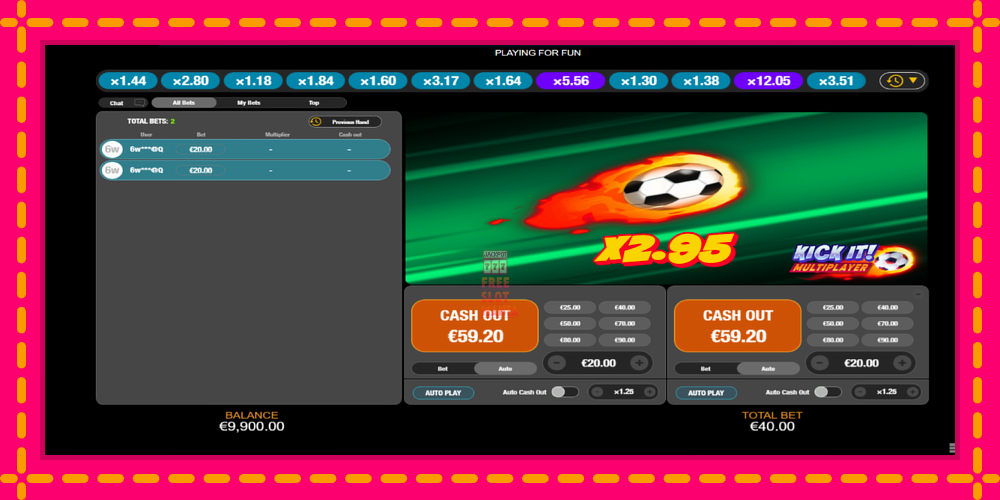Automat Kick It! Multiplayer z jasną grafiką, zdjęcie 3