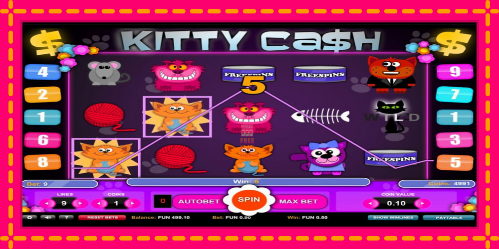 Automat Kitty Cash z jasną grafiką, zdjęcie 3