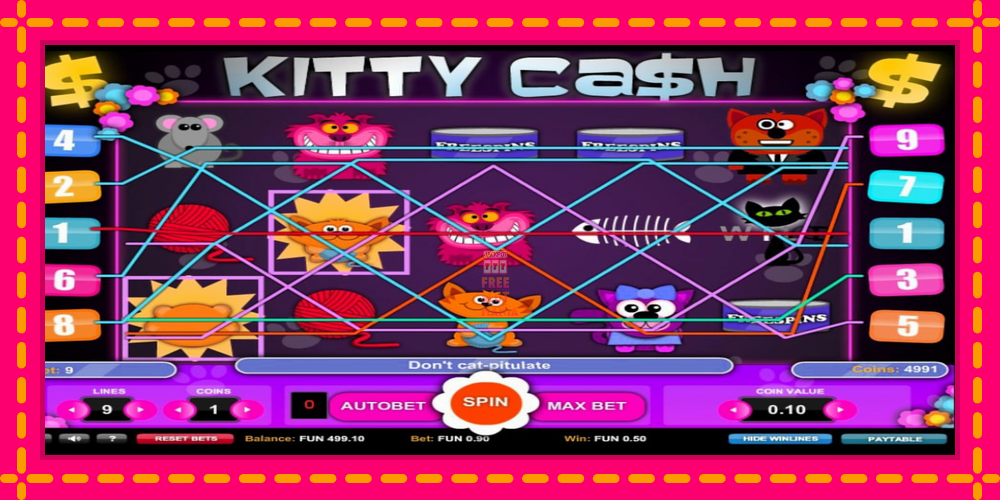 Automat Kitty Cash z jasną grafiką, zdjęcie 4