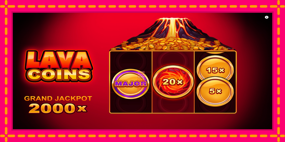 Automat Lava Coins z jasną grafiką, zdjęcie 1