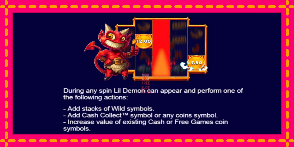 Automat Lil Demon Mega Cash Collect z jasną grafiką, zdjęcie 5