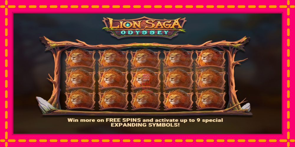 Automat Lion Saga Odyssey z jasną grafiką, zdjęcie 3