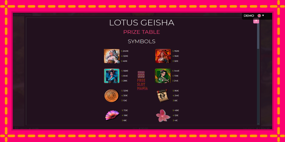 Automat Lotus Geisha z jasną grafiką, zdjęcie 5