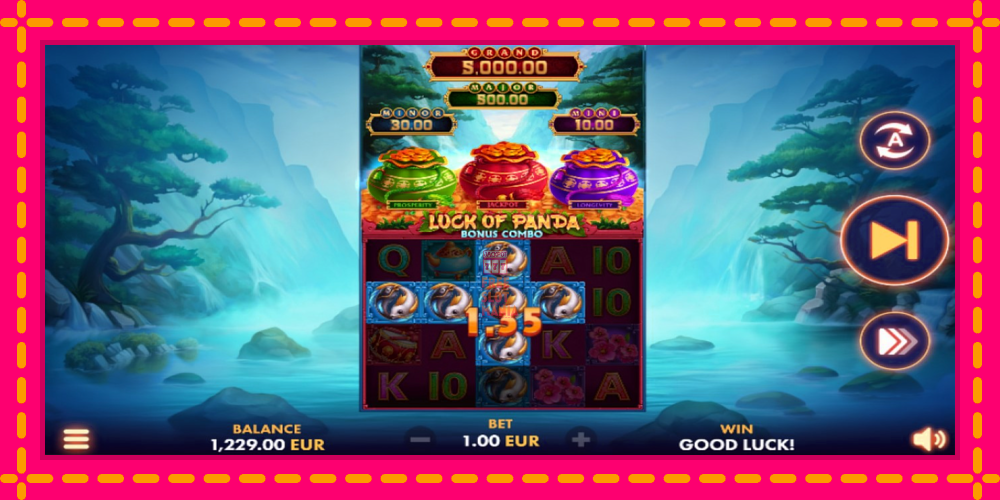 Automat Luck of Panda Bonus Combo z jasną grafiką, zdjęcie 2