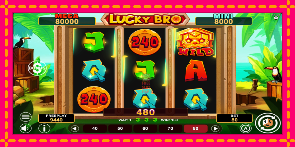 Automat Lucky Bro Hold & Win z jasną grafiką, zdjęcie 3