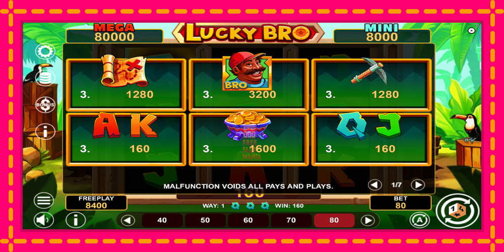 Automat Lucky Bro Hold & Win z jasną grafiką, zdjęcie 5