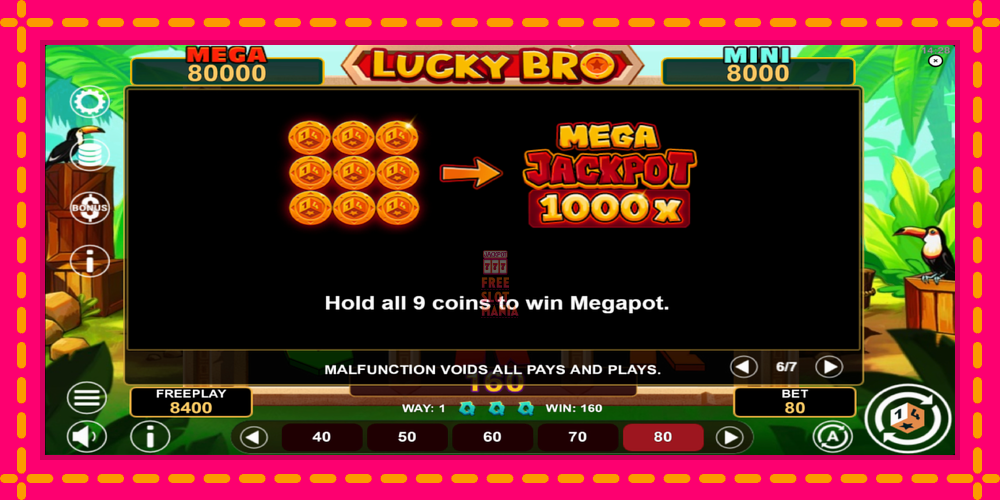 Automat Lucky Bro Hold & Win z jasną grafiką, zdjęcie 7