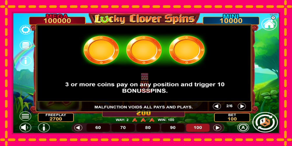 Automat Lucky Clover Spins z jasną grafiką, zdjęcie 6