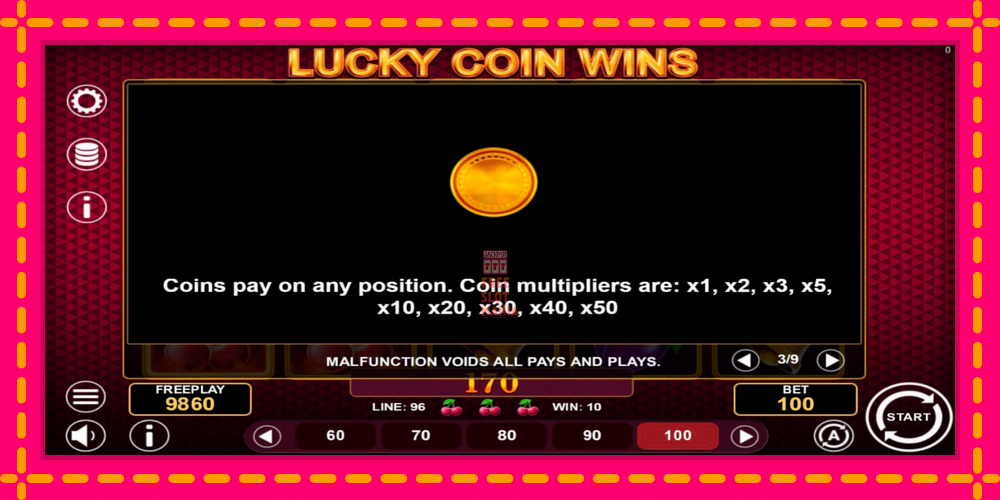 Automat Lucky Coin Wins z jasną grafiką, zdjęcie 6