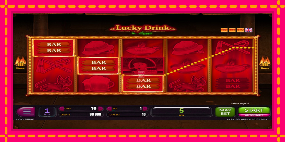 Automat Lucky Drink In Egypt z jasną grafiką, zdjęcie 2