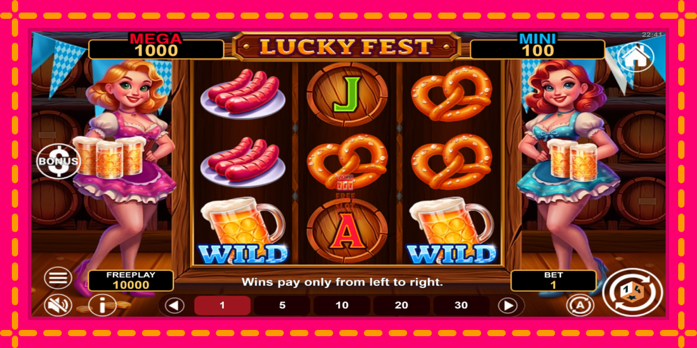 Automat Lucky Fest Hold & Win z jasną grafiką, zdjęcie 1