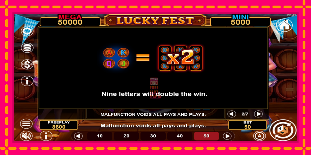 Automat Lucky Fest Hold & Win z jasną grafiką, zdjęcie 6