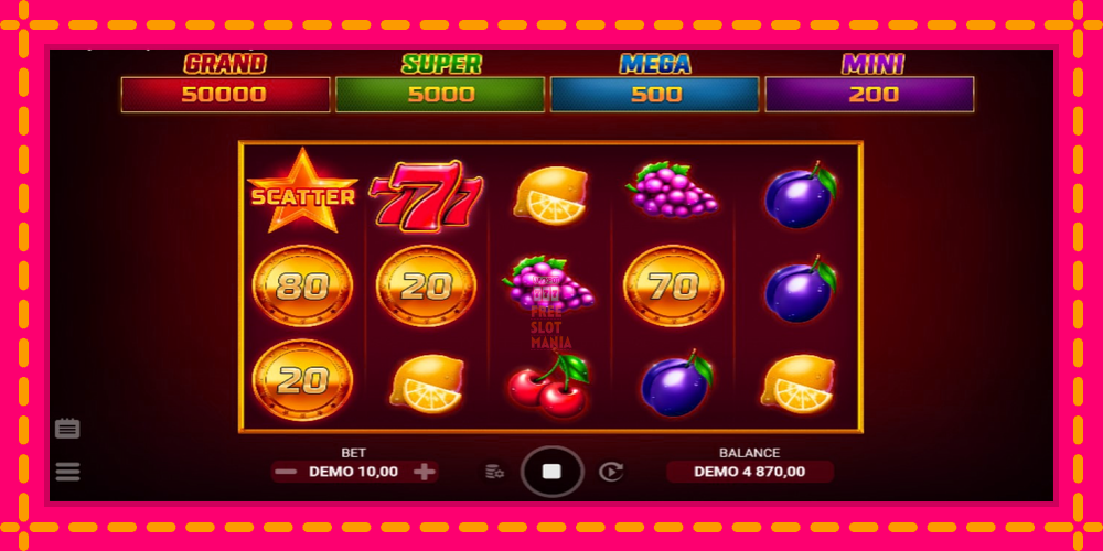 Automat Lucky Fruit Spins Bonus Buy z jasną grafiką, zdjęcie 3